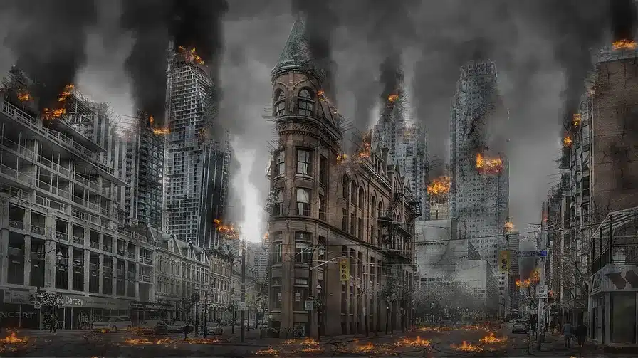 La guerra causó la destrucción de ciudades y monumentos históricos